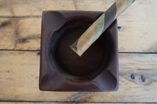 9102025IPE1F4  Brazilian Ipe Cigar Ashtray