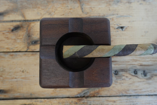 Brazilian Ipe Four Finger Cigar Ashtray 3312025I7