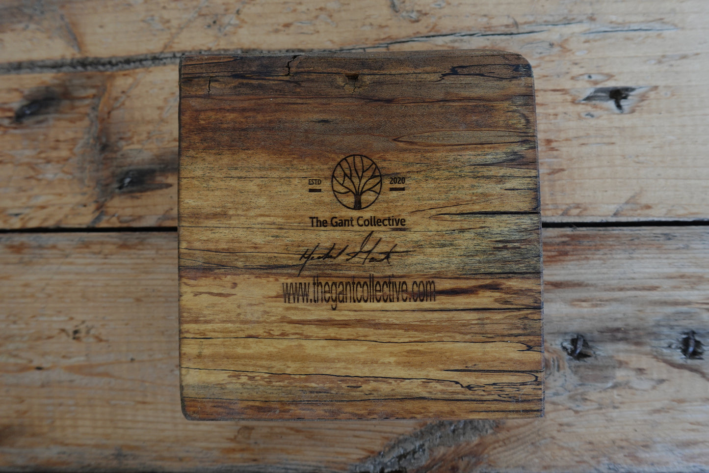 Spalted Indiana Hardwood Cigar Ashtray