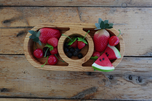 Indiana Hardwood Segmented Nut Tray